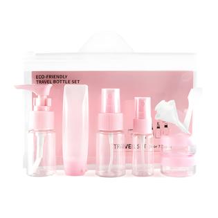 Aspire Travel Size Toiletry Bottles Set Tsa Approved Clear Cosmetic Makeup Liquid Containers With Zipper Bag