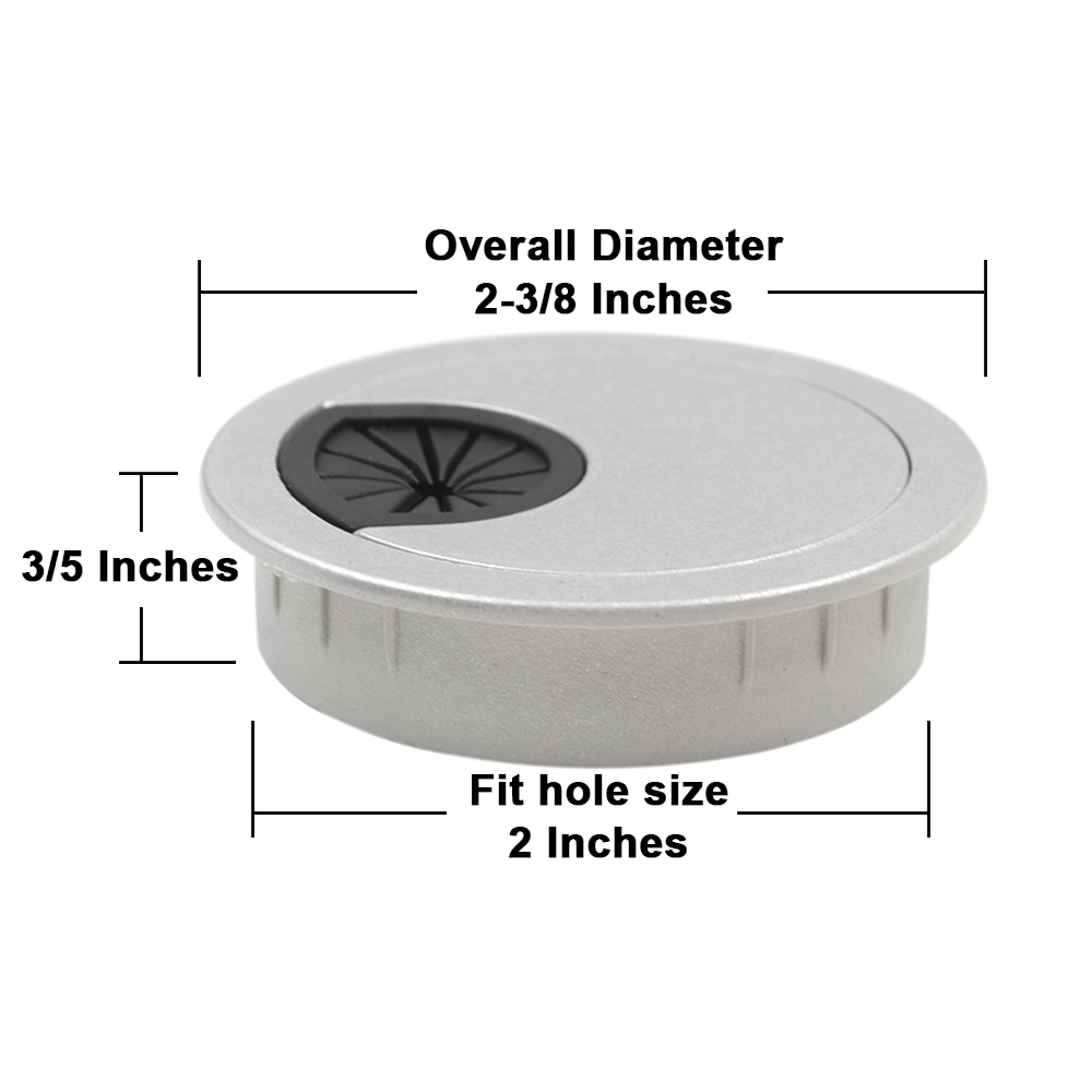 Gogo Desk Grommet 2 And 2 3 8 Inch Plastic Table Wire Cable