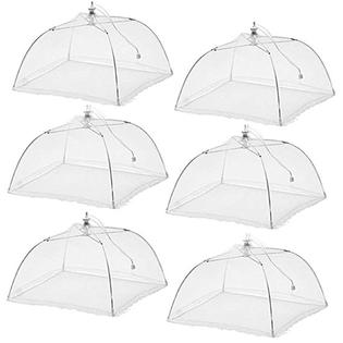 Aspire 6 Packs Mesh Food Covers Screen Tents Protectors For Bugs