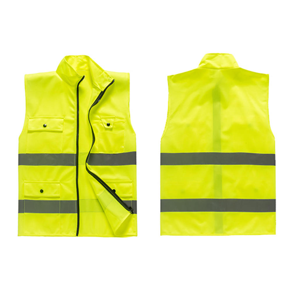 GOGO Multi Pockets Volunteer Activity Vest Windproof Reflective Safety Vest