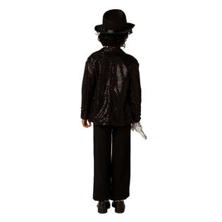 Rubie S Costume Co Rubies Costumes 884229l Michael Jackson Deluxe Billie Jean Jacket Child Size Large 12 14 Color Black