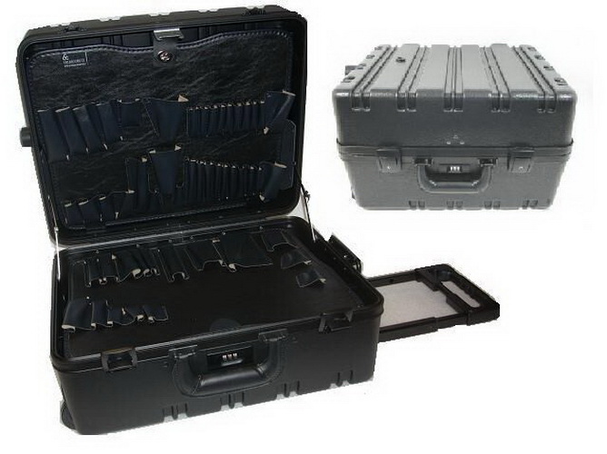 Chicago Case 95-8577 MDST9CART Magnum Indestructo Tool Case with Wheels and Handle