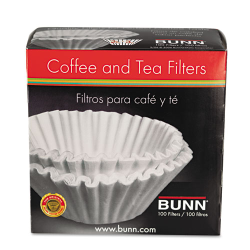 Bunn (Price/CT)Bunn 20104.0001 Coffee Filters, 8/10-Cup Size, 100/Pack, 12 Packs/Carton