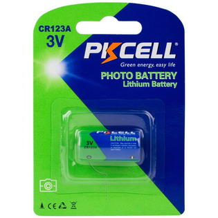 Parts Express Pkcell Cr123a 3v Lithium Photo Electronic Battery