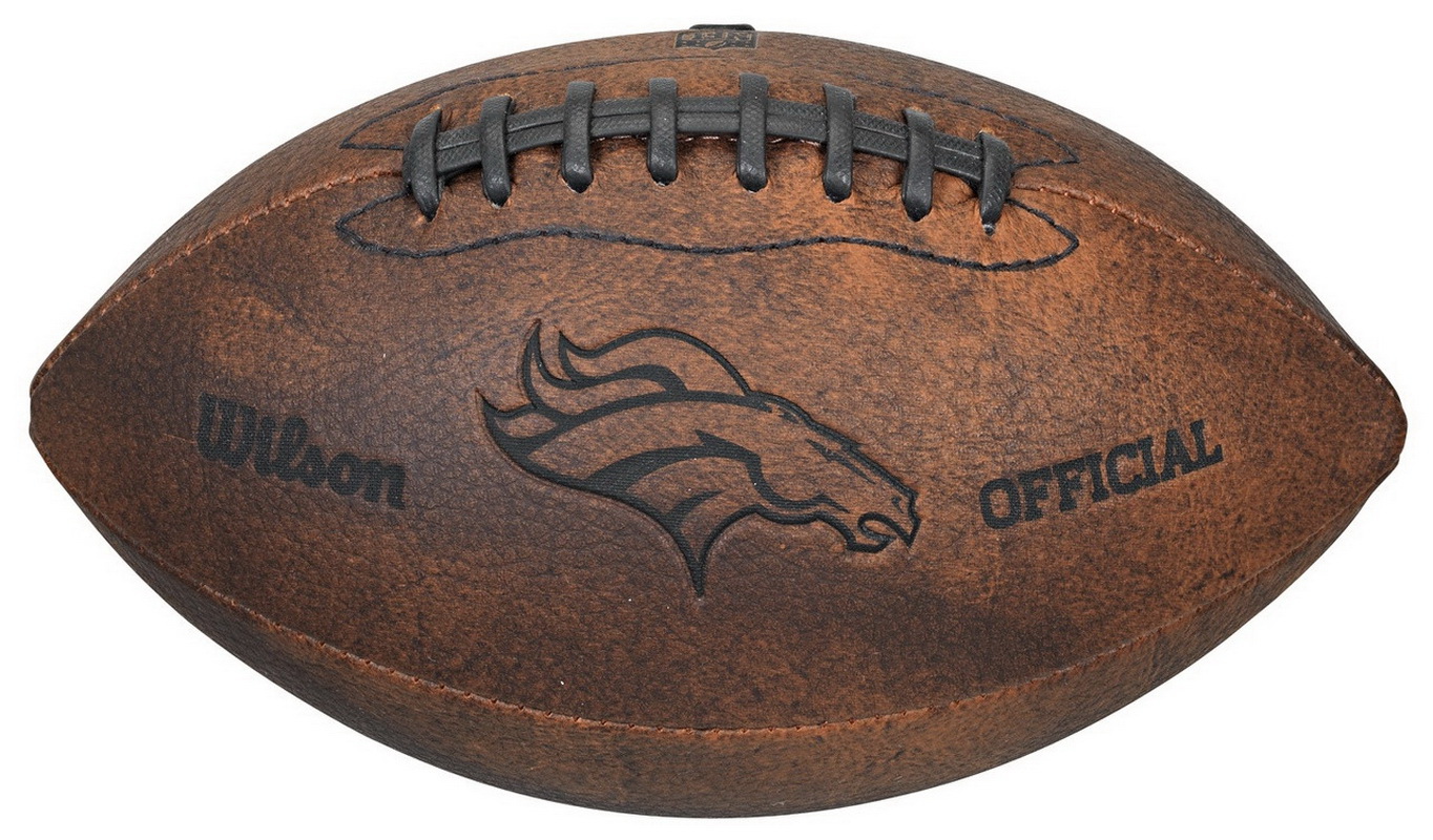 Gulf Coast Sales Denver Broncos Football - Vintage Throwback - 9 Inches