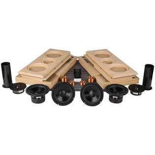 Pex 300 7128 Parts Express Tritrix Mtm Speaker Kit Pair With Knock