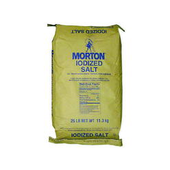 Morton (Price/EA)Morton Iodized Table Salt (Morton) 25lb, 100109
