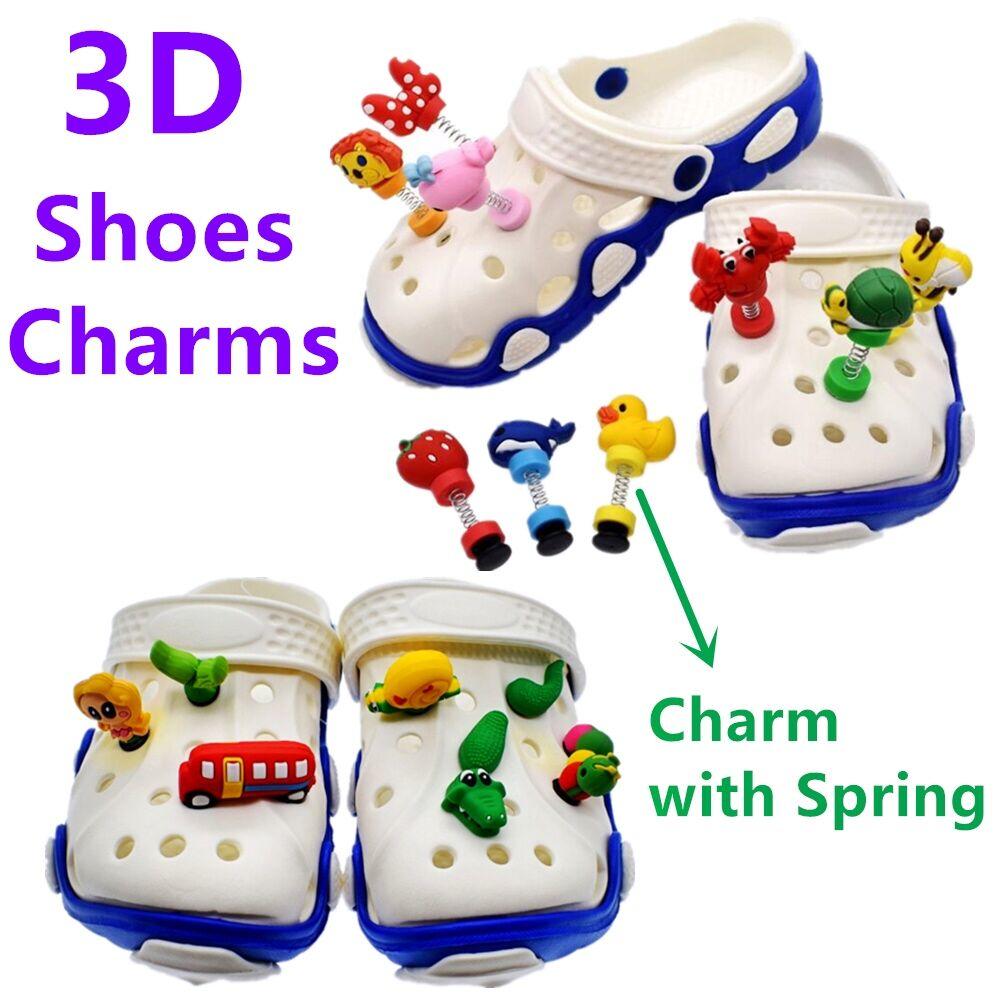 TOPTIE 300 PCS Different Shapes Shoe Charms for Shoes Wristbands Assortment Pack Party Decoration
