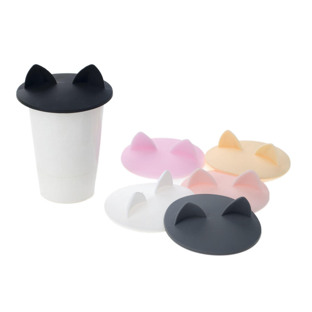 Aspire 12 PCS Silicone Cup Food Grade Lids Mug Cover Anti-dust Airtight Seal Drink Cup Lids