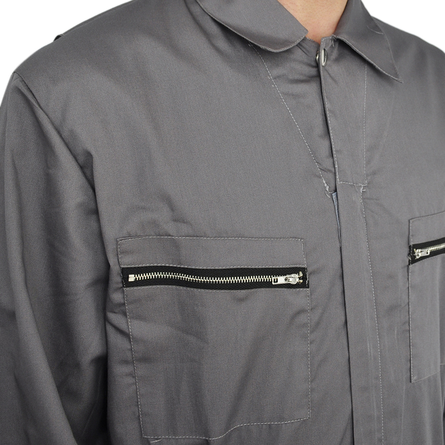 TOPTIE Men's Action Back Coverall with Zipper Pockets, Mechanic Uniform