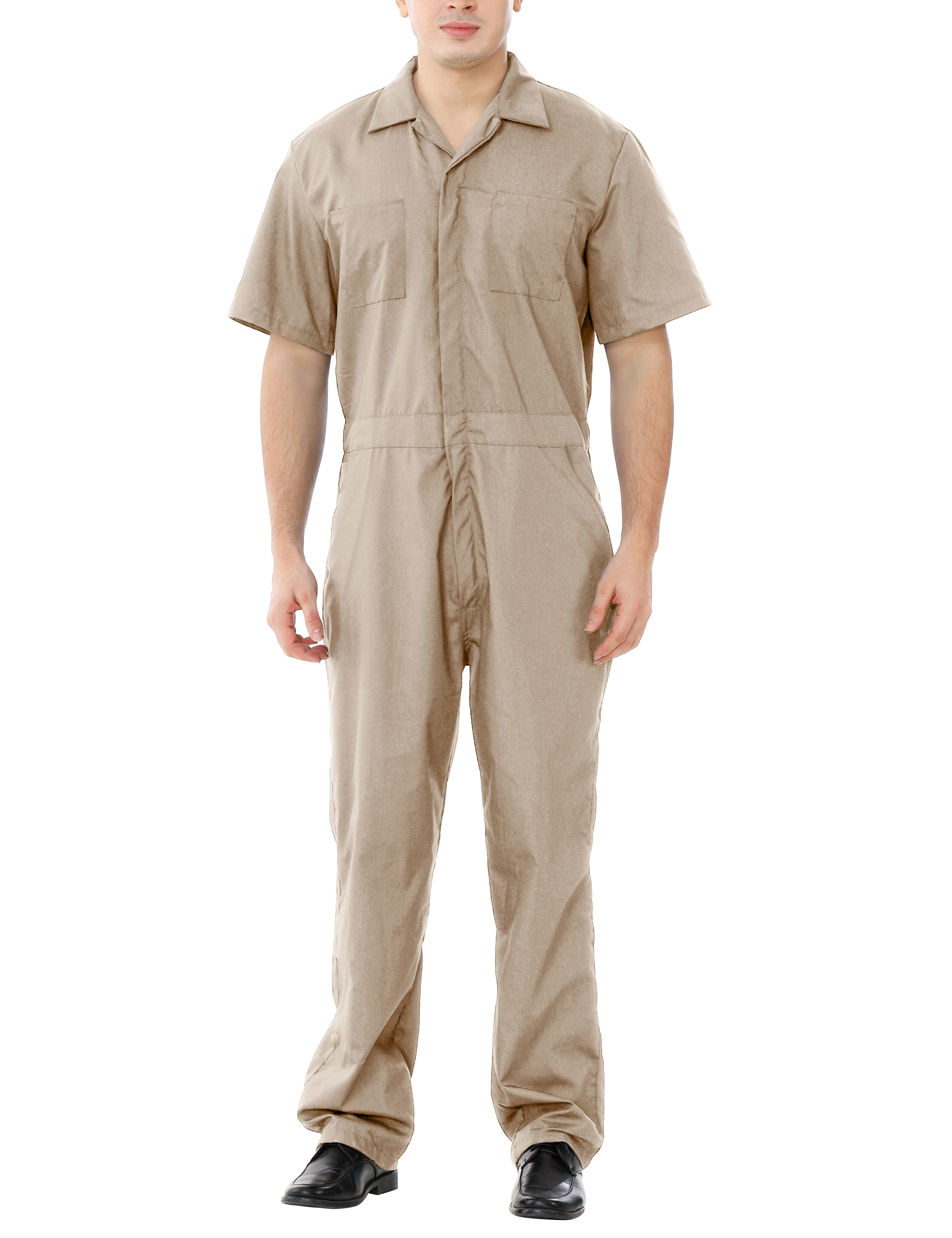 TOPTIE Men's Short Sleeve Coverall, Regular Size