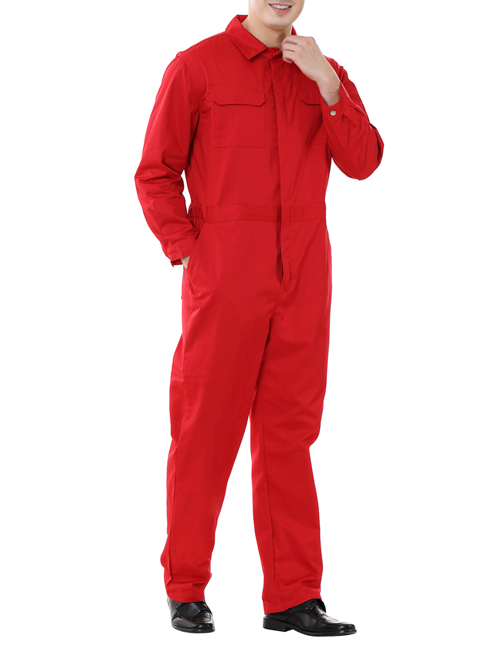 TOPTIE Workwear Mechanic Coverall 8.5 Oz Polyester Cotton Blend Size Regular