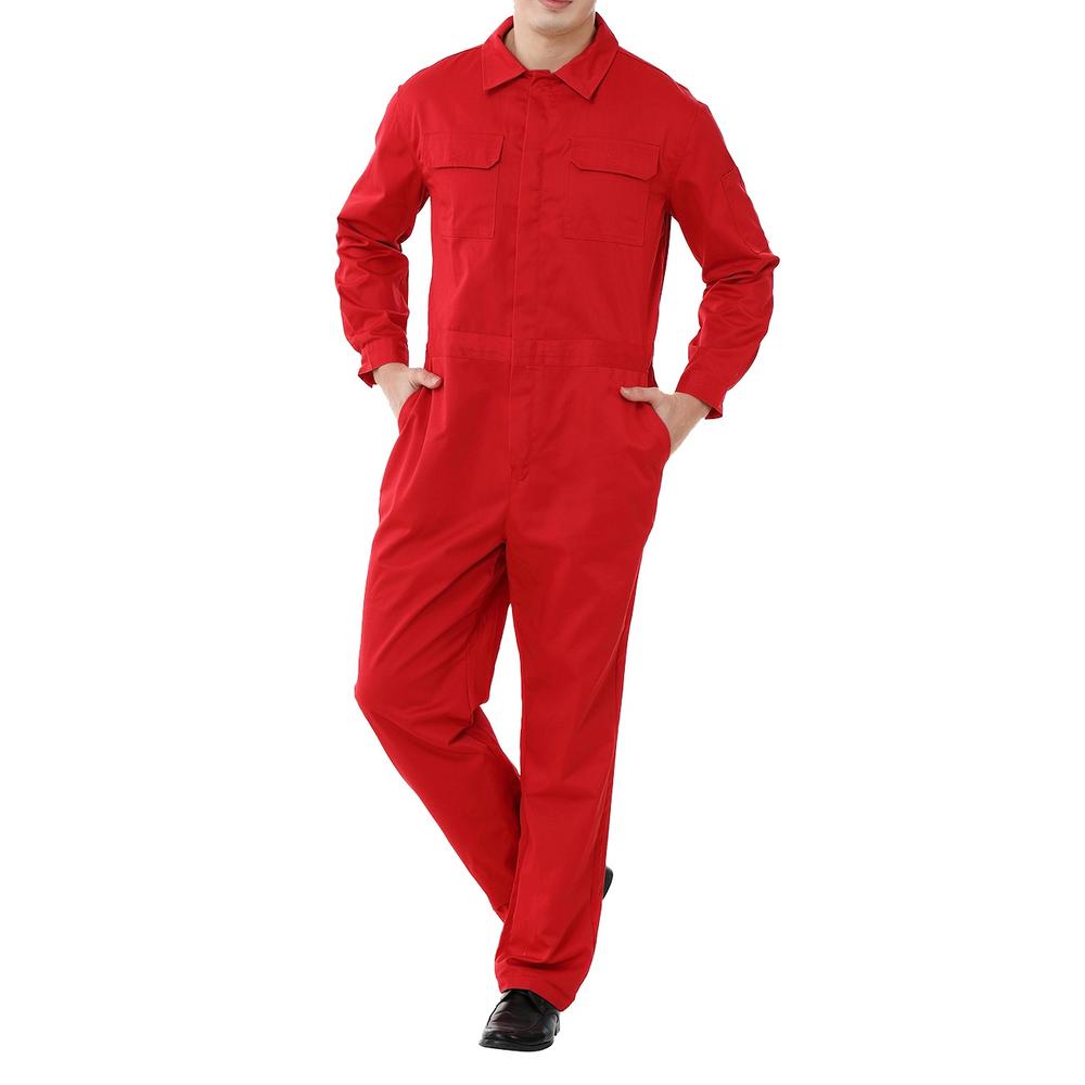 TOPTIE Workwear Mechanic Coverall 8.5 Oz Polyester Cotton Blend Size Regular