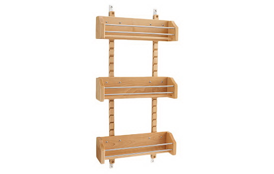 Rev A Shelf 4asr 18 Adjustable Door Mount Spice Rack With 3