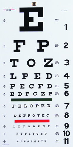 Graham Field Snellen Eye Chart 10 Foot Kvd Graham Field Health Snellen Eye Chart 22 L X