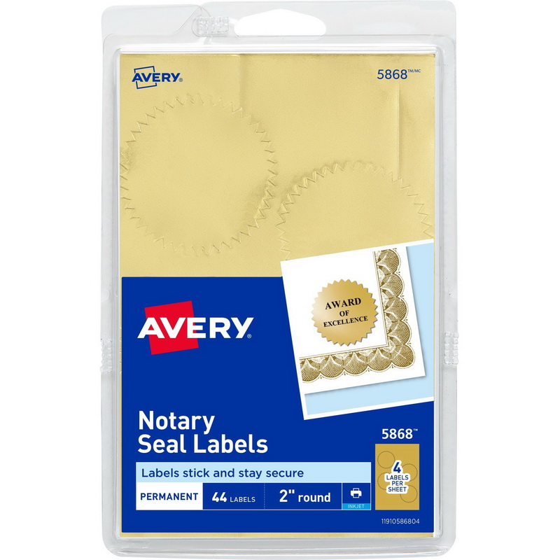 spi ave05868 price pk avery print or write notarial certificate