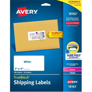Spi Ave18163 Price Pk Avery Shipping Label 2 Width X 4