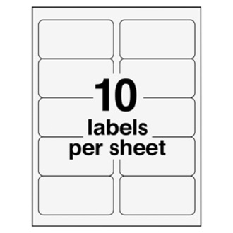spi ave48163 price bx avery mailing label 2 width x 4 length