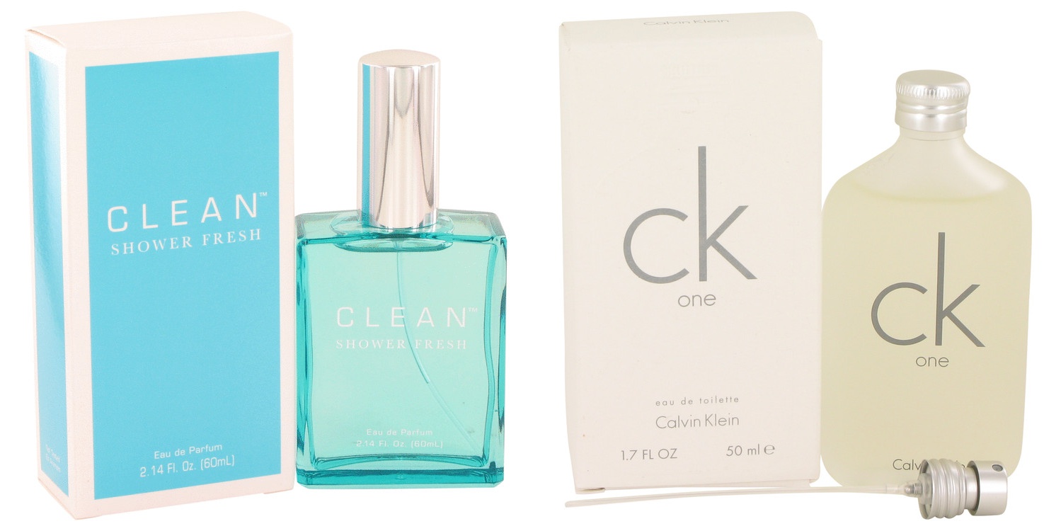 Clean Gift set  Clean Shower Fresh by Clean Eau De Parfum Spray 2 oz And  CK ONE EDT Pour/Spray (Unisex) 1.7 oz