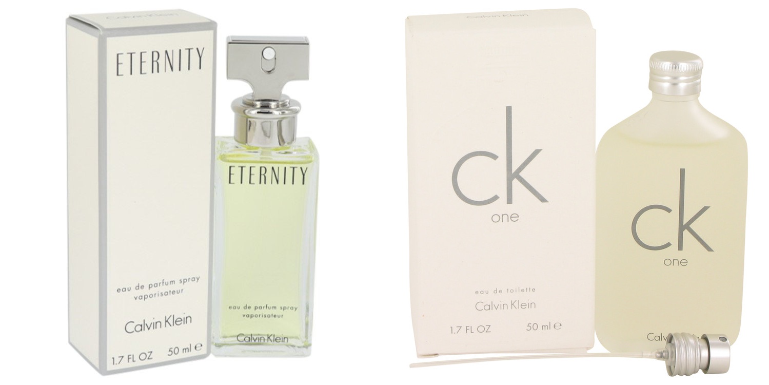 Calvin Klein Gift set  ETERNITY by Calvin Klein Eau De Parfum Spray 1.7 oz And  CK ONE EDT Pour/Spray (Unisex) 1.7 oz