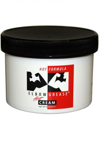B Cumming Company Inc Gift Set Of  Elbow Grease Hot Formula Hot Cream Lubricant 9 Ounce And a Tube if -Ese Cream 1.5 oz. (Cherry flavored)