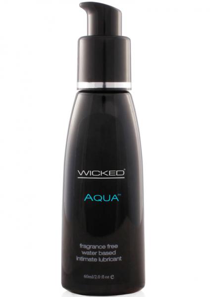 Wicked Sensual Care Gift Set Of  Wicked Aqua Water Based Lubricant Fragrance Free 2 Oz And a Bottle of ID Glide 4.4 oz Flip Cap Bottle