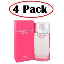 Clinique 4 Pack of Happy Heart by Clinique Eau De Parfum Spray 3.4 oz