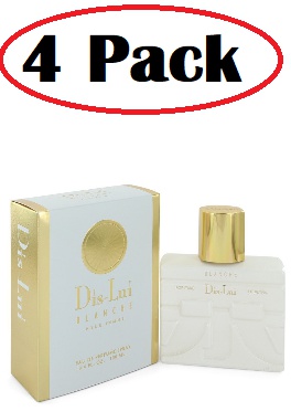 YZY Perfume 4 Pack of Dis Lui Blanche by YZY Perfume Eau de Parfum Spray 3.4 oz