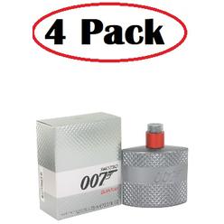 James Bond 4 Pack of 007 Quantum by James Bond Eau De Toilette Spray 2.5 oz