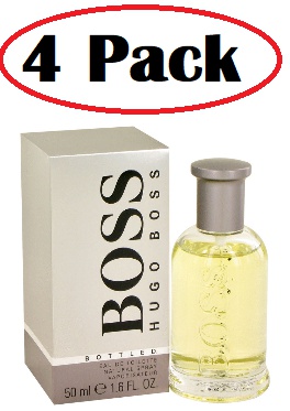 Hugo Boss 4 Pack of BOSS NO. 6 by Hugo Boss Eau De Toilette Spray (Grey Box) 1.6 oz