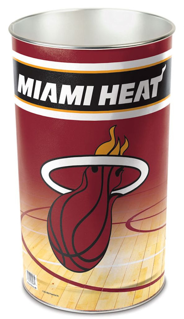 CD Miami Heat 15" Waste Basket--(Package of 2)