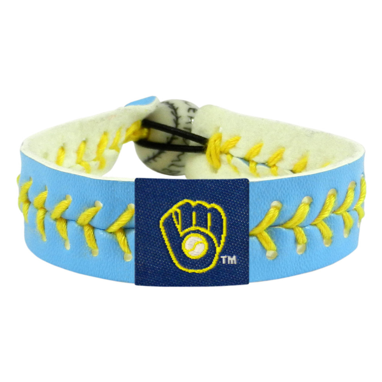 GAMEWEAR Milwaukee Brewers Bracelet Team Color Baseball Columbia Blue