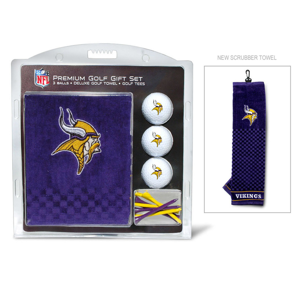Team Golf Minnesota Vikings Golf Gift Set with Embroidered Towel