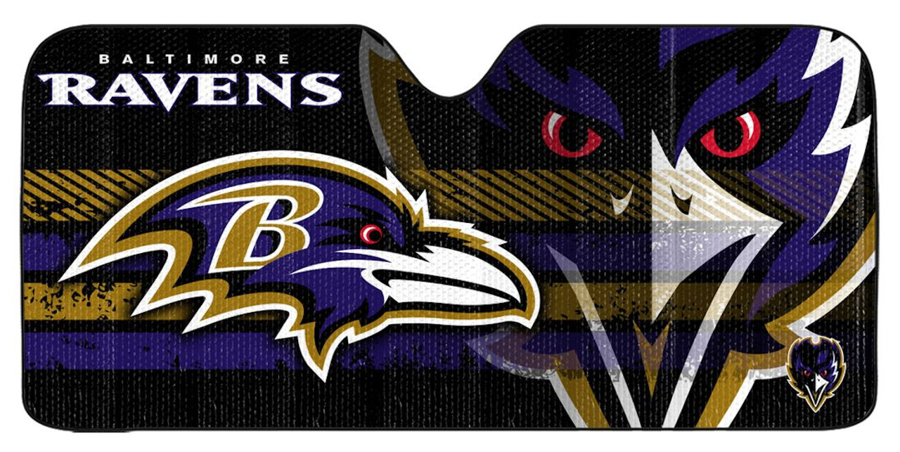 Team ProMark Baltimore Ravens Auto Sun Shade - 59"x27"