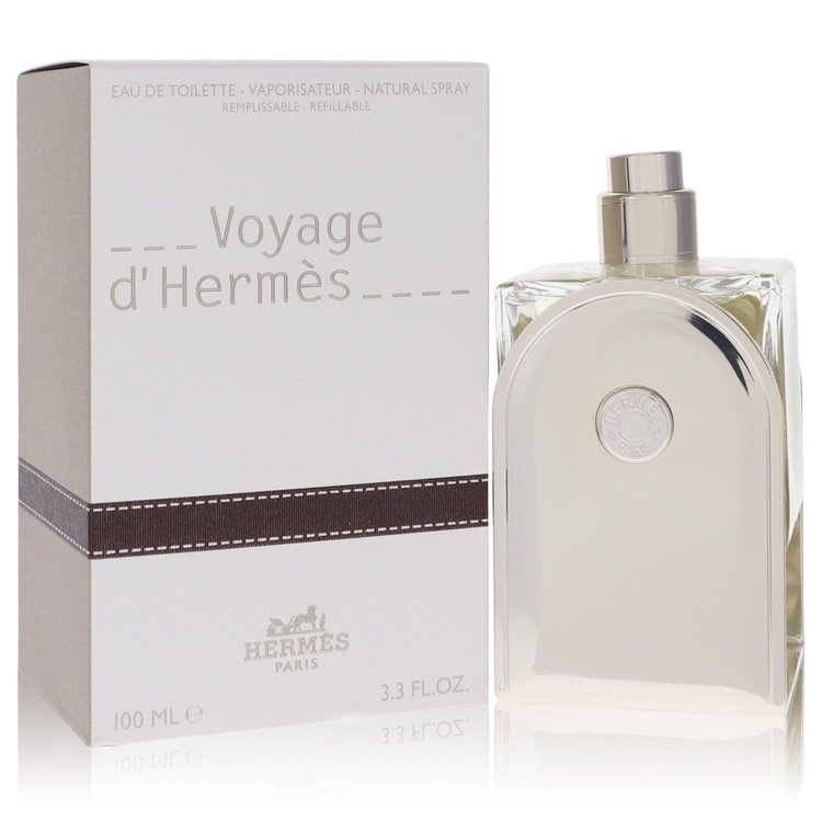 Hermes 3 Pack Voyage D'Hermes by Hermes Eau De Toilette Spray Refillable 3.3 oz for Men