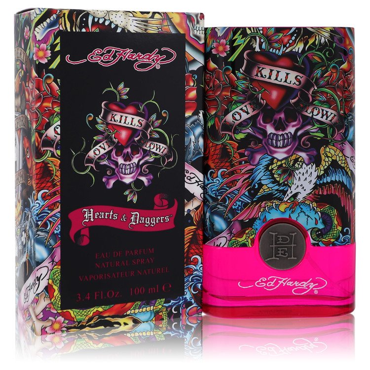 Christian Audigier 3 Pack Ed Hardy Hearts & Daggers by Christian Audigier Eau De Parfum Spray 3.4 oz for Women