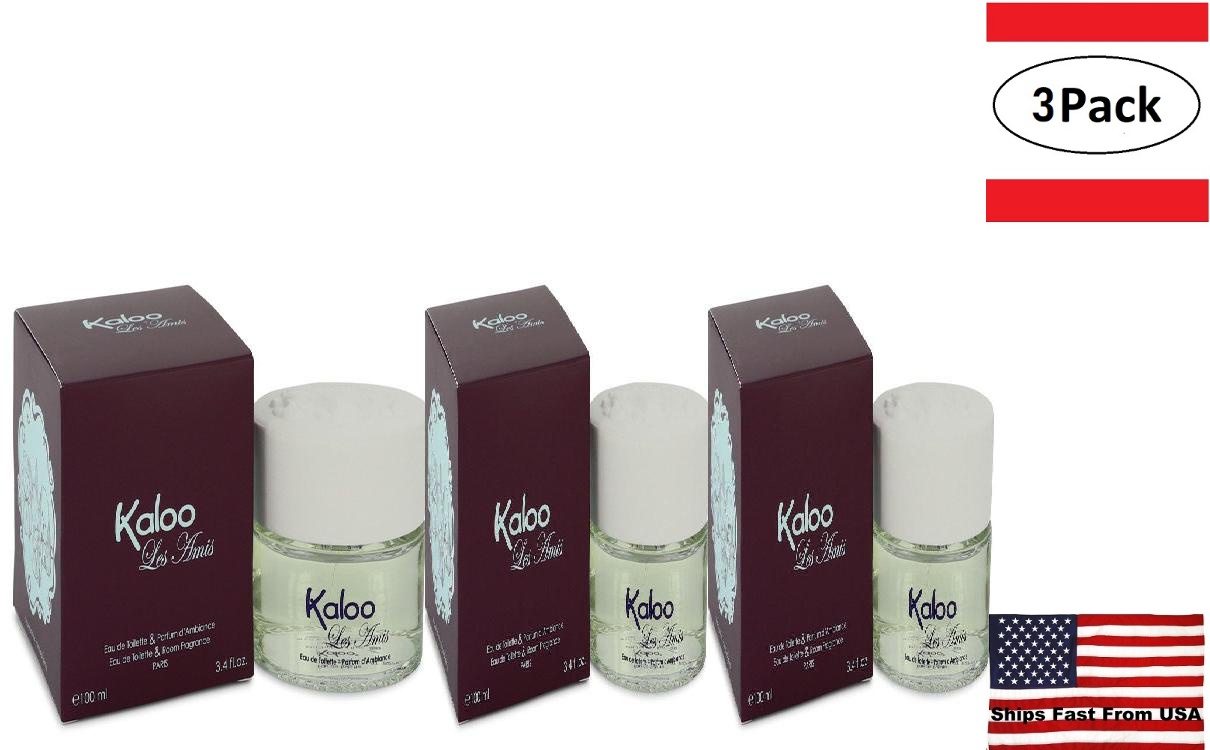 Kaloo 3 Pack Kaloo Les Amis by Kaloo Eau De Toilette Spray / Room Fragrance Spray 3.4 oz for Men