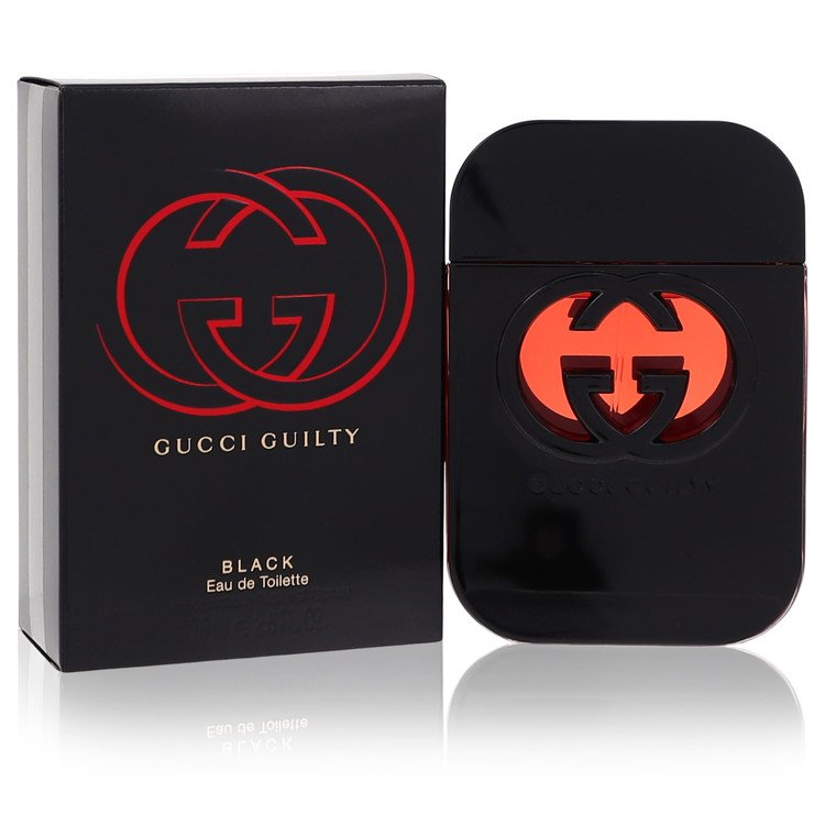Gucci Guilty Black by Gucci Eau De Toilette Spray 2.5 oz for Women (Package of 2)