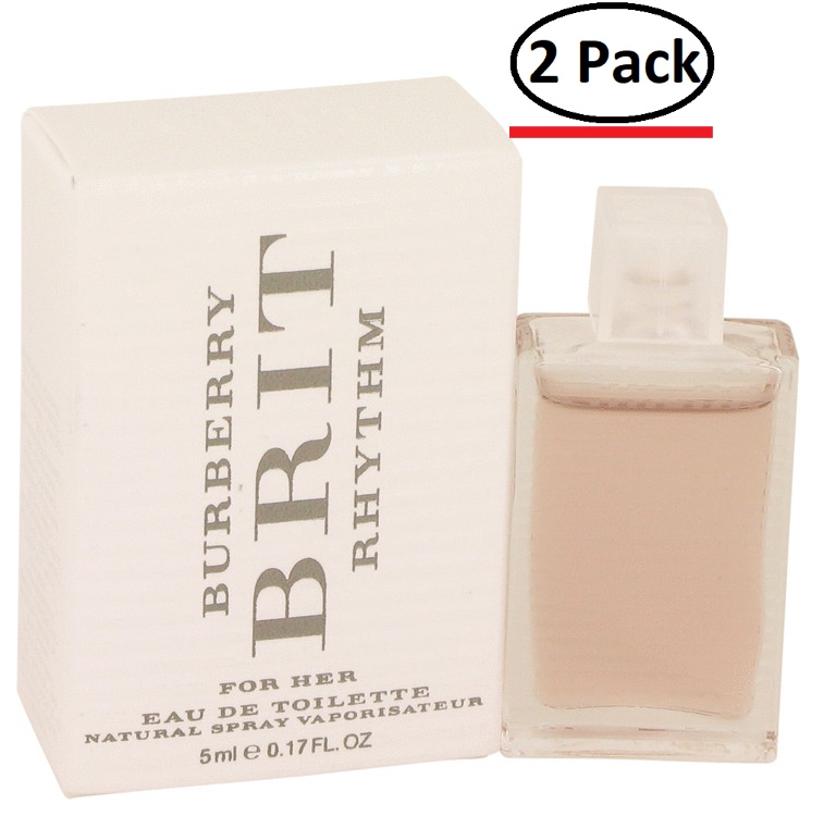 Burberry Brit Rhythm by Burberry Mini EDT .17 oz for Women (Package of 2)