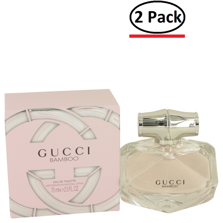 Gucci Bamboo by Gucci Eau De Toilette Spray 2.5 oz for Women (Package of 2)