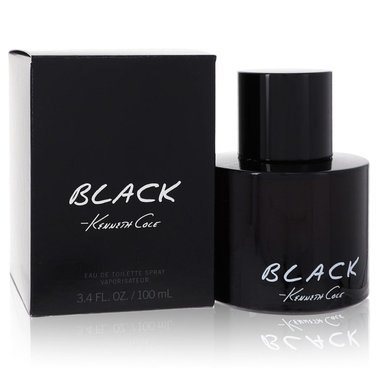 Kenneth Cole Black Eau De Toilette Spray 3.4 oz For Men 100% authentic perfect as a gift or just everyday use