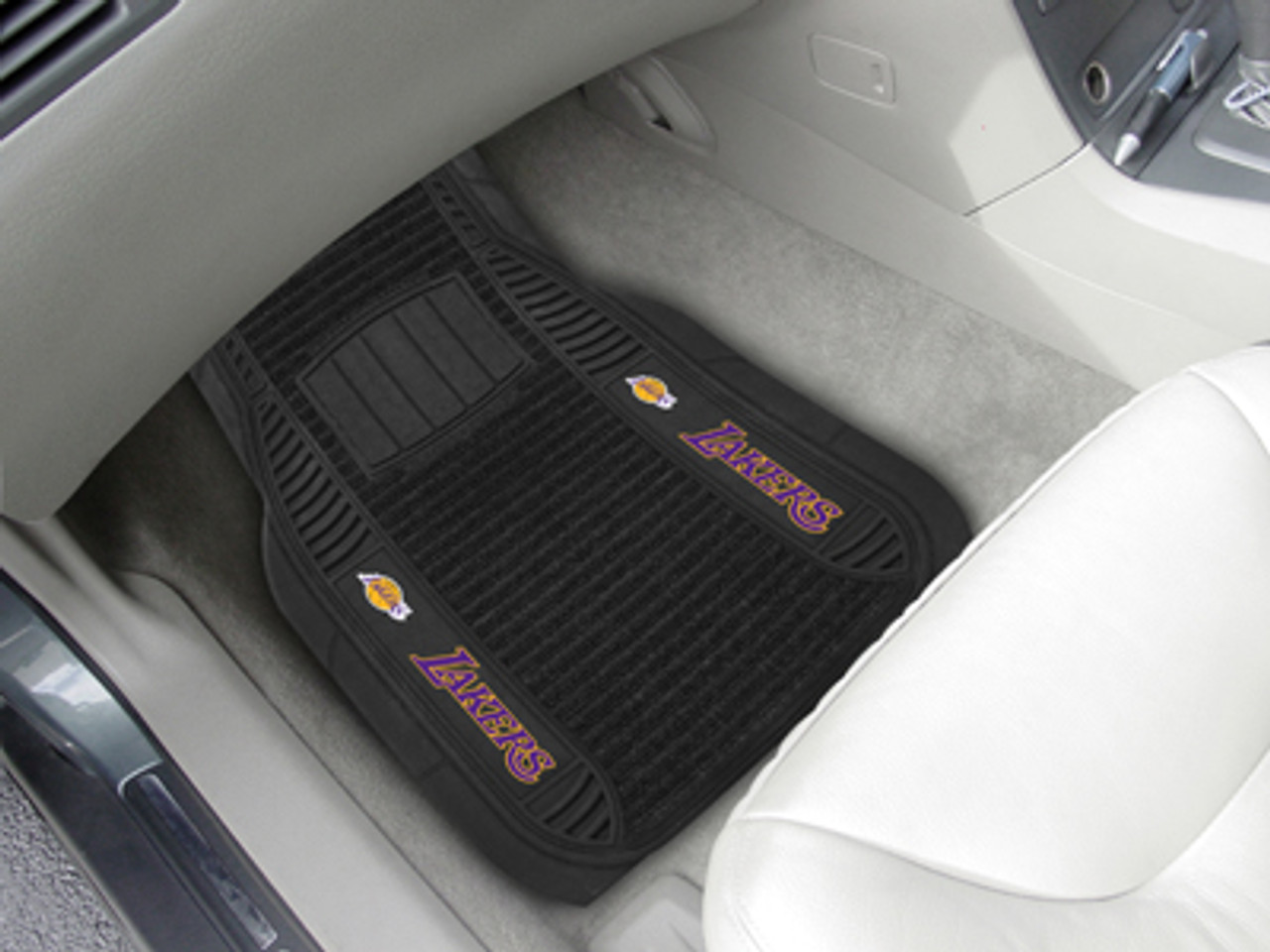 Fanmats Los Angeles Lakers Car Mats - Deluxe Set (Package of 2)