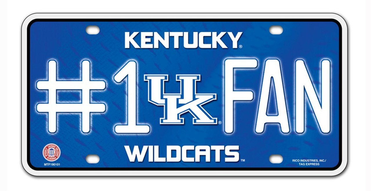 Rico Kentucky Wildcats License Plate - #1 Fan