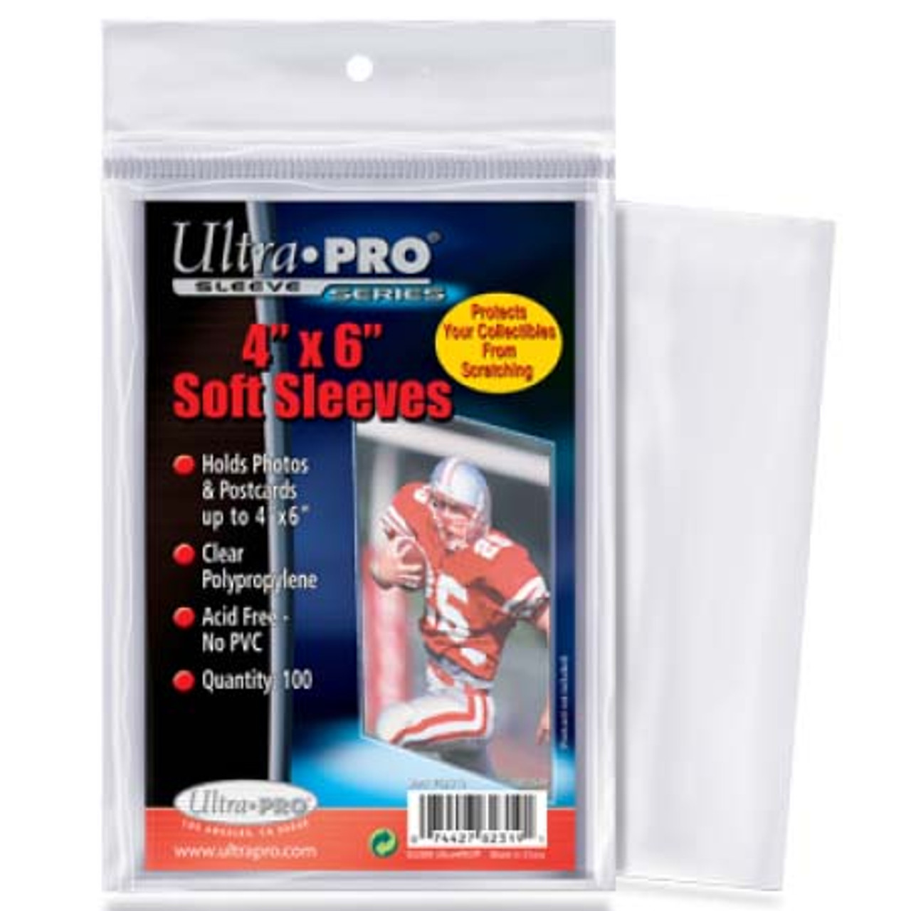 Ultra Pro 4" x 6" Card Sleeve - (100 per pack)
