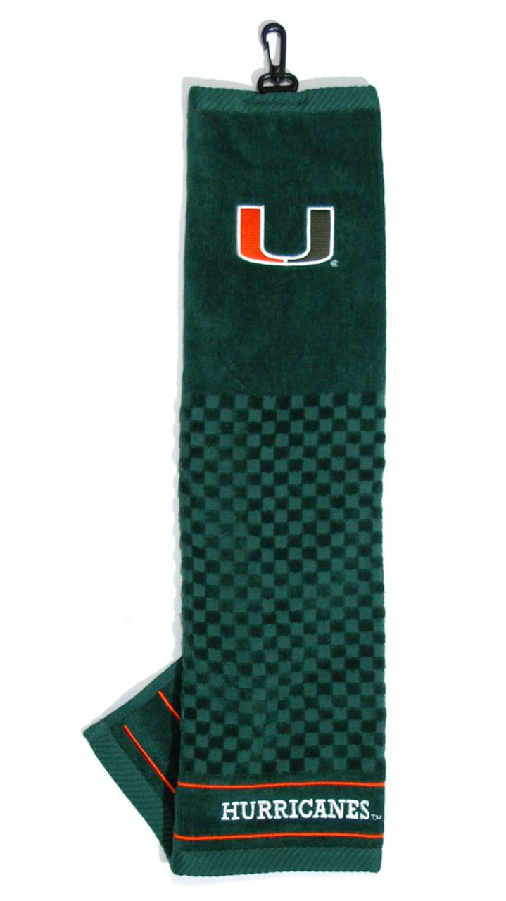 Team Golf Miami Hurricanes 16"x22" Embroidered Golf Towel (Package of 2)