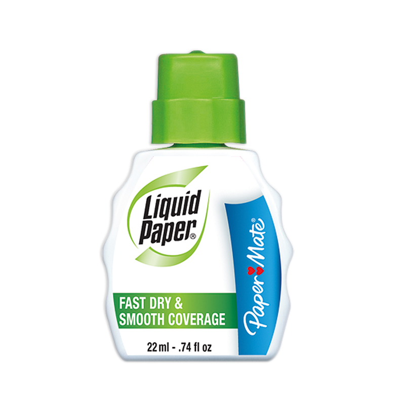 Sanford L.P. Sanford Liquid Paper Products - Liquid Paper - Fast Dry Classic Correction Fluid, 22 ml Bottle, White - Sold As 1 Each - Excellent, quic