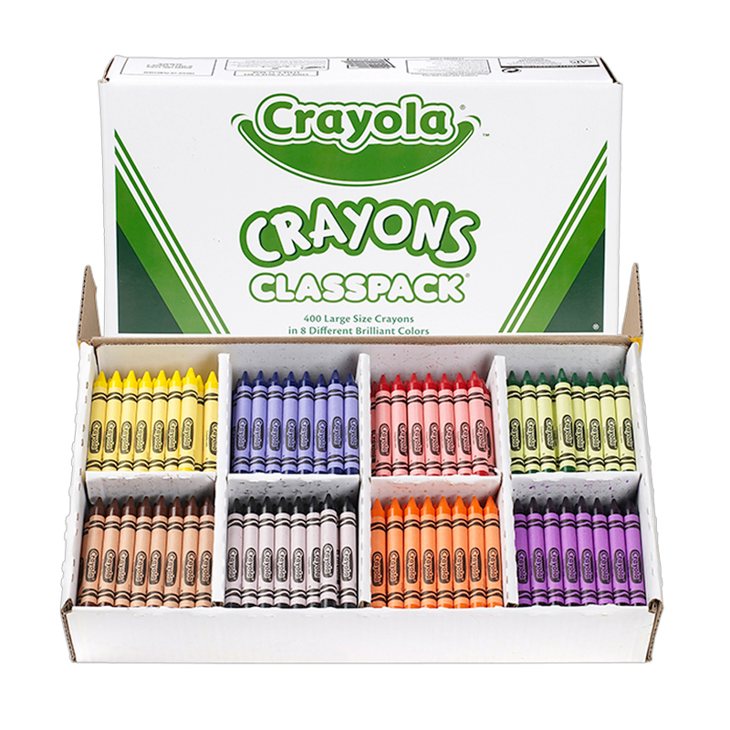 Crayola 400 LARGE SIZE CRAYON CLASSPACK