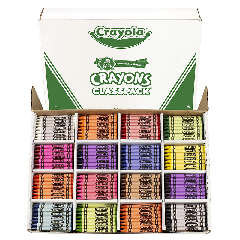 CRAYOLA CRAYONS CLASSPACKS 16 COLOR