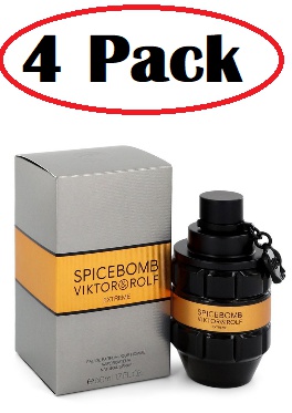 4 Pack of Spicebomb Extreme by Viktor & Rolf Eau De Parfum Spray 1.7 oz