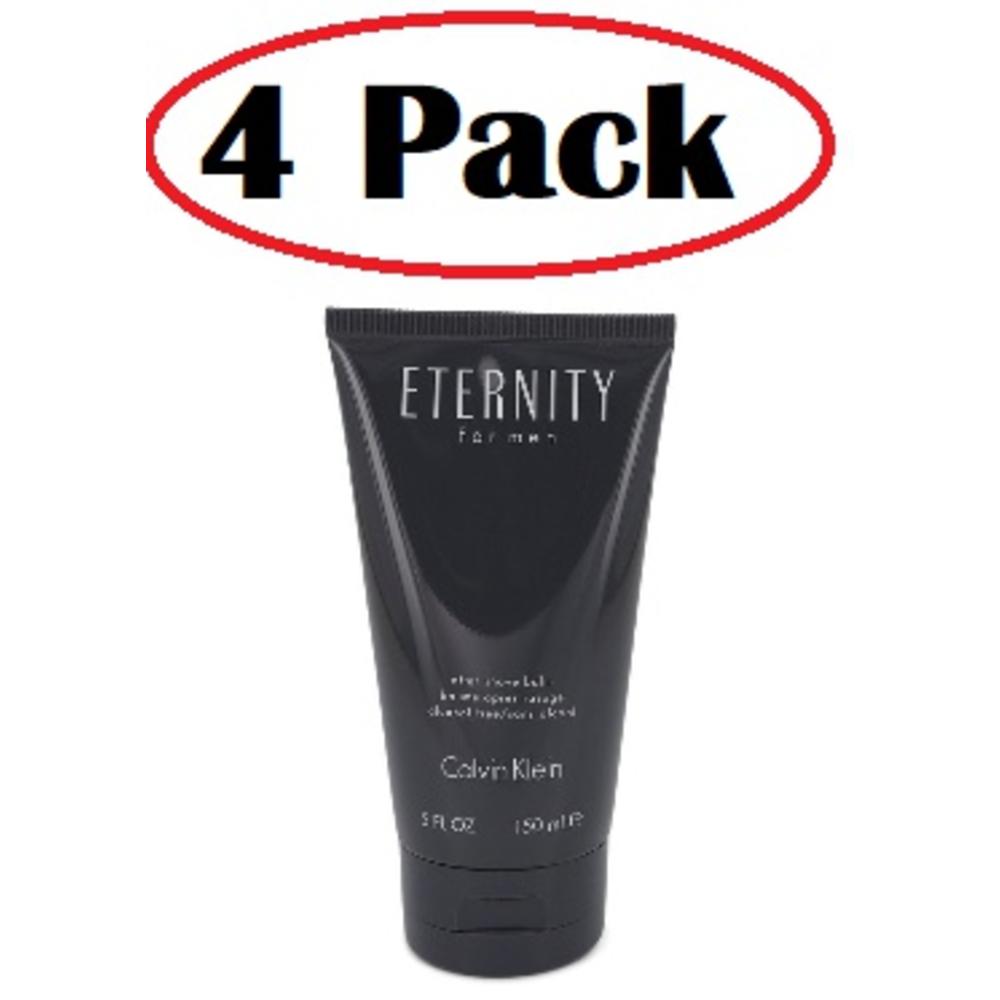 4 Pack of ETERNITY by Calvin Klein After Shave Balm 5 oz